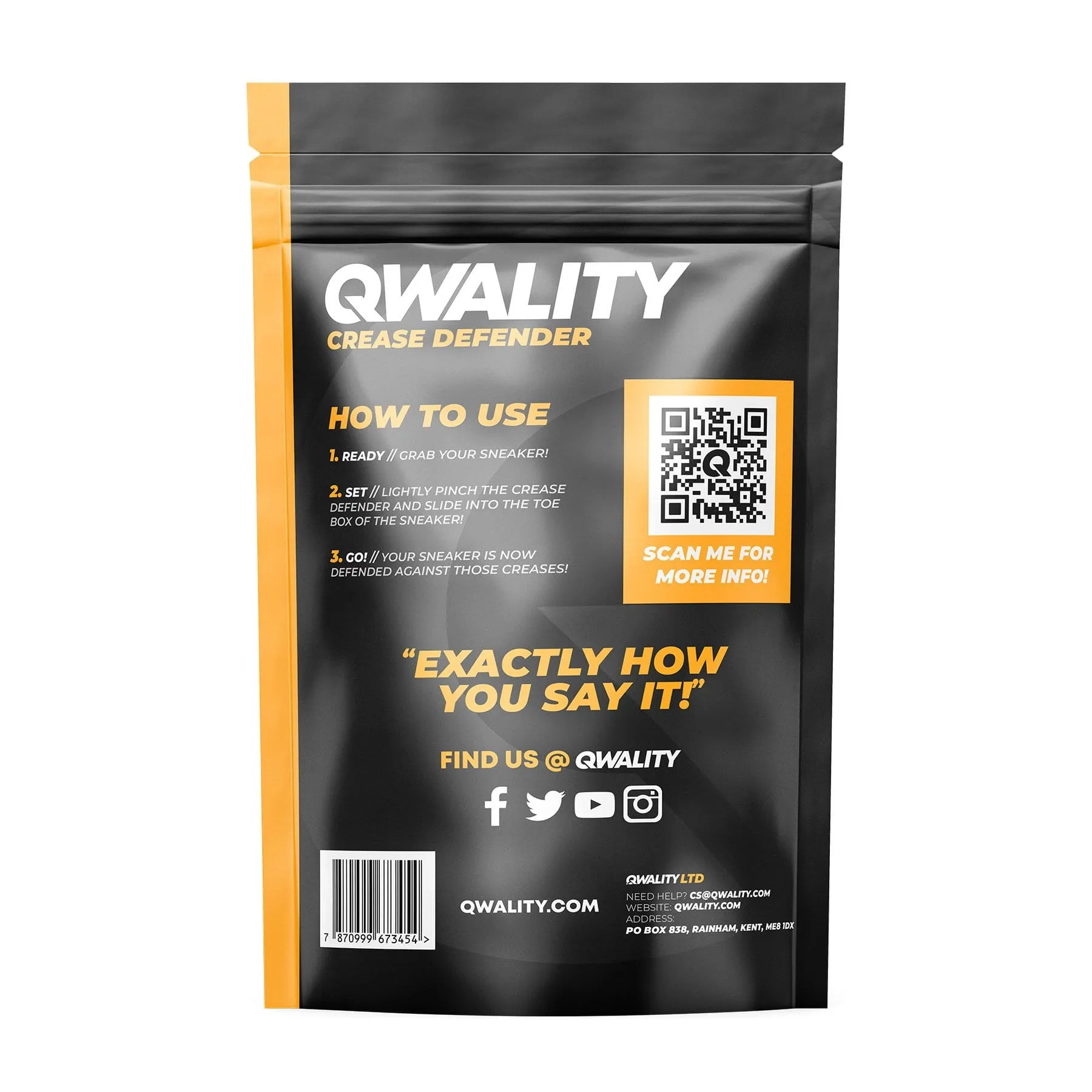 Qwality 'Crease Defender Trainer Shield'