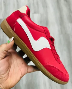 Red Slip Into Style Sneakers