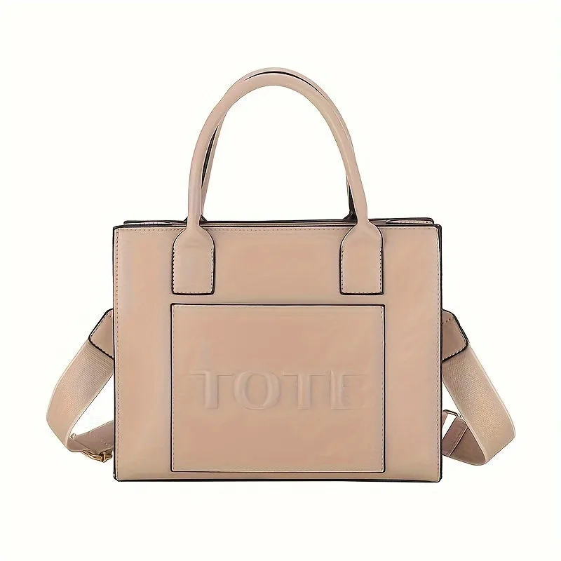 Retro  Trendy  Letter Small Crossbody Bag,