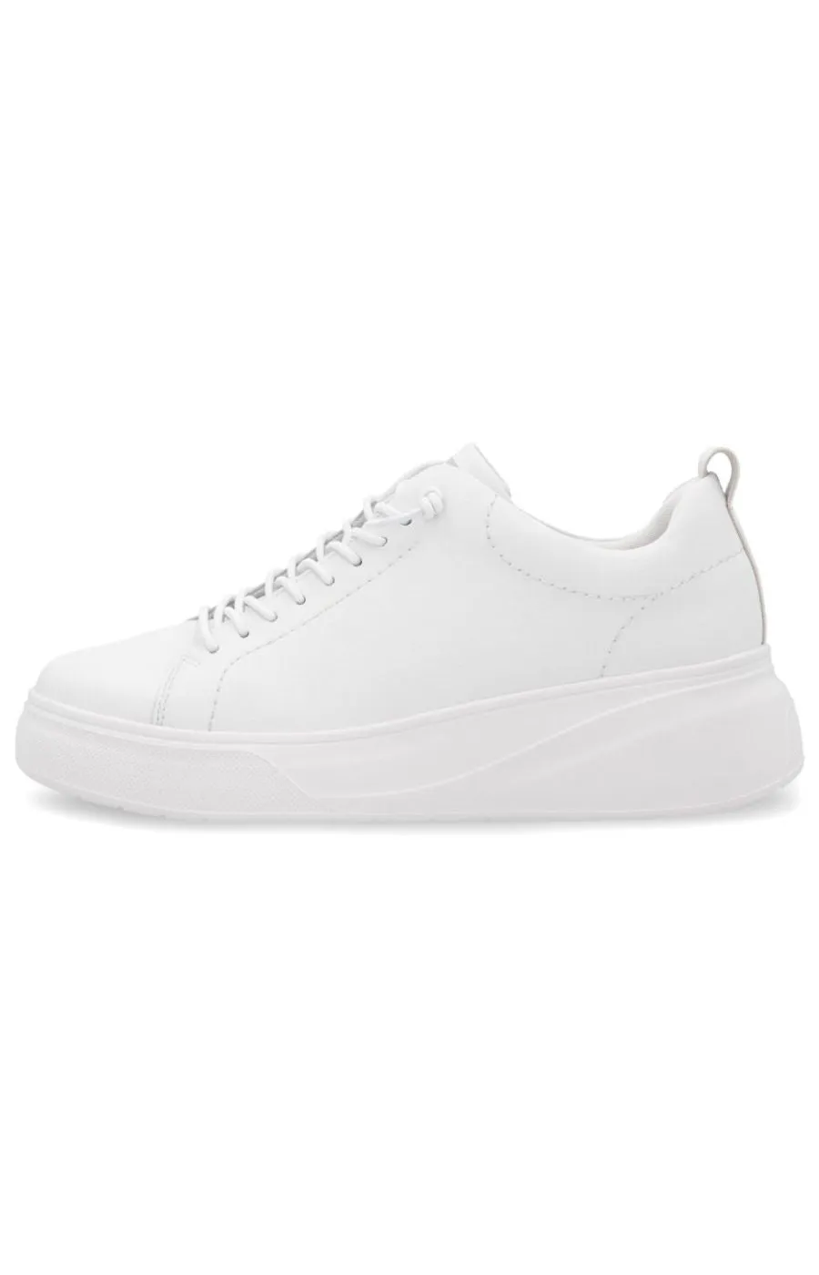 Rieker White Trainer with Platform Sole