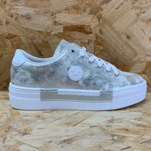 Rieker Womens Fashion Trainers - Metallic