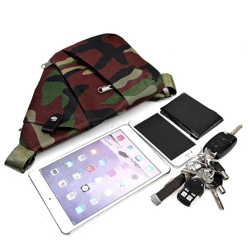 Sidiou Group Anti-Theft Men Messenger Bag Multifunctional Crossbody Bag Camouflage Bags Sling  Bags