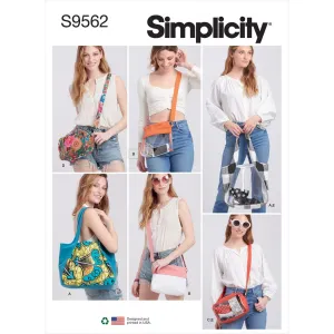 Simplicity Sewing Pattern S9562 Tote, Bags and Pouch