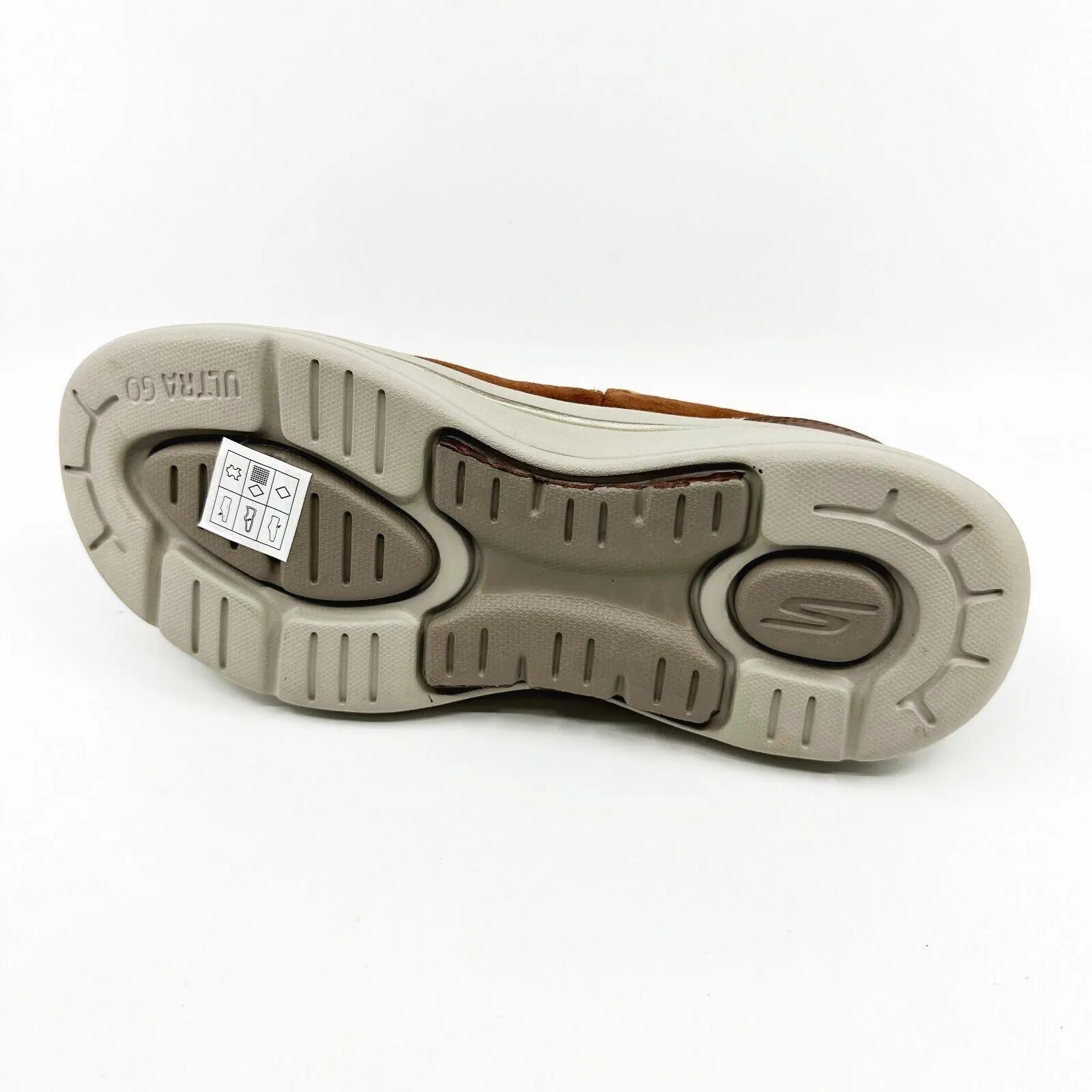 Skechers Go Walk Arch Fit Classy Voyage Cognac Brown Womens Comfort Shoes