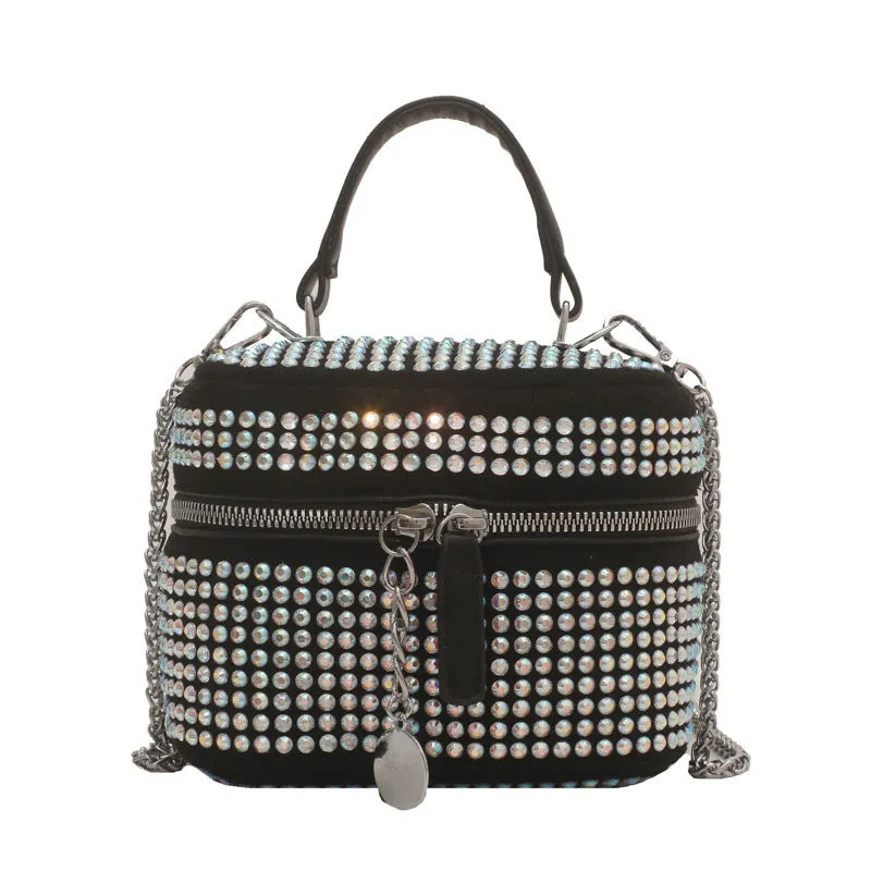 Sling Bags Rhinestone Bag Summer Chain Crossbody Bag
