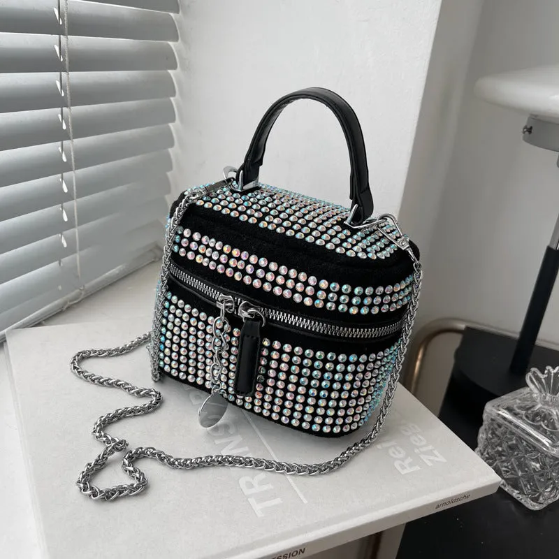 Sling Bags Rhinestone Bag Summer Chain Crossbody Bag