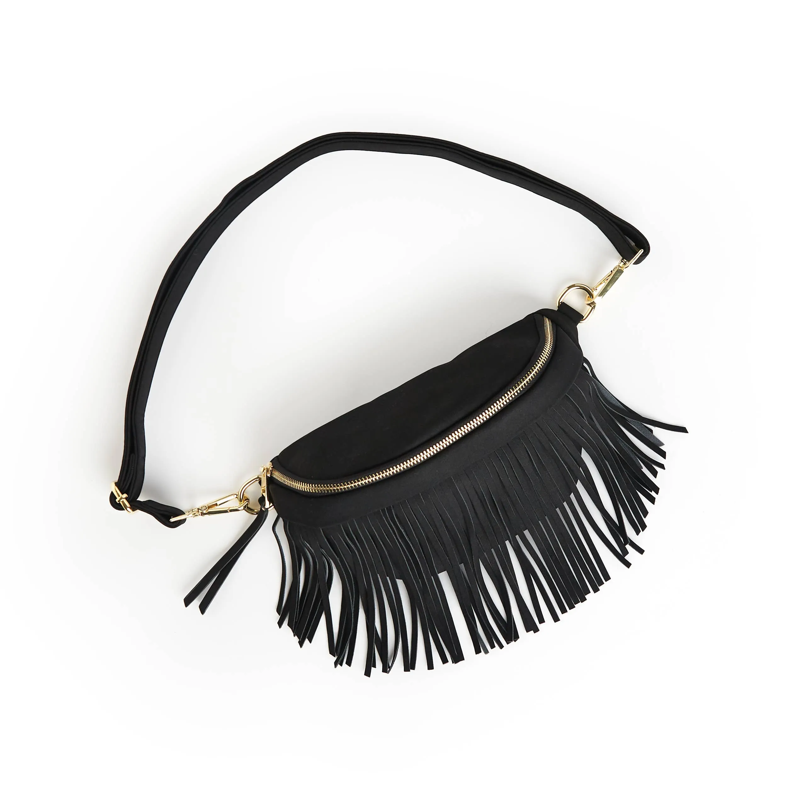 Suede Removeable Fringe - Bum Bag - Hip Bag