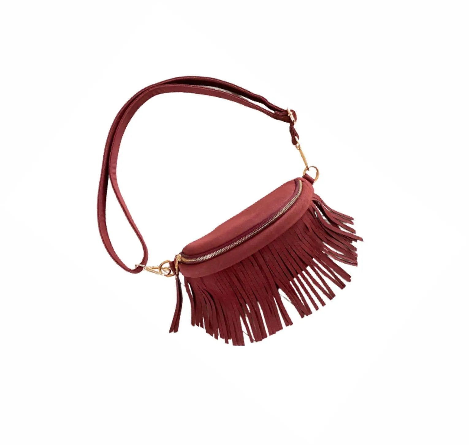Suede Removeable Fringe - Bum Bag - Hip Bag