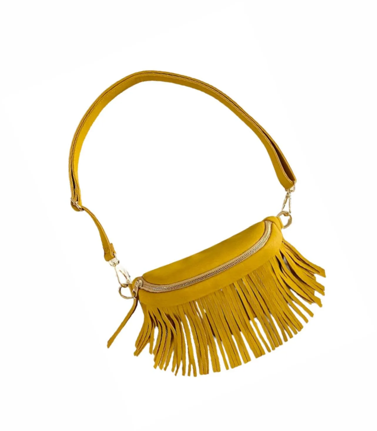 Suede Removeable Fringe - Bum Bag - Hip Bag