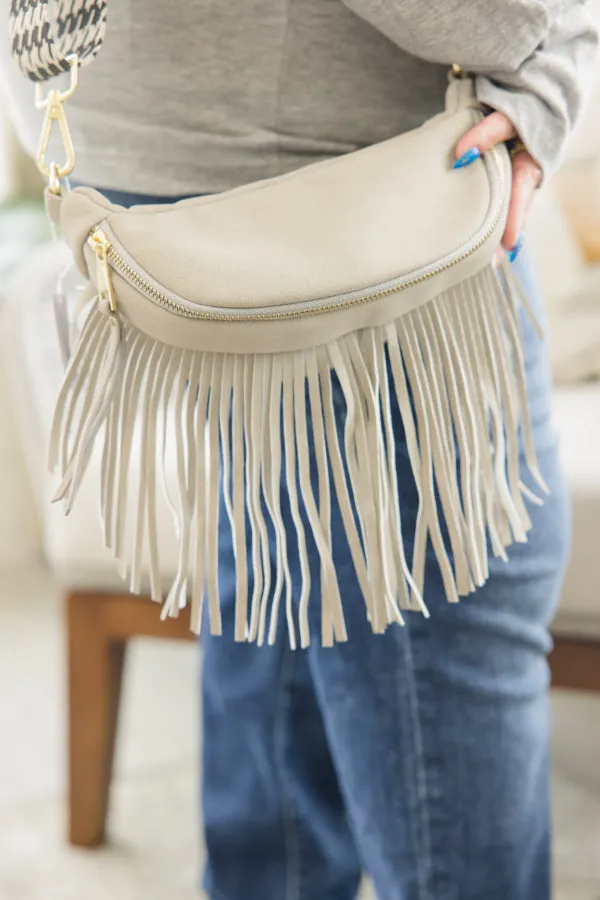 Suede Removeable Fringe - Bum Bag - Hip Bag