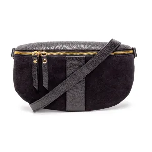 Suede Sling Bag Black