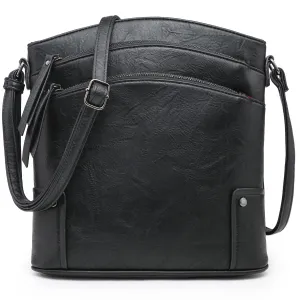 VONMAY Large Crossbody Bags for Women Triple Zip Pocket Cross Body Purses and Handbags