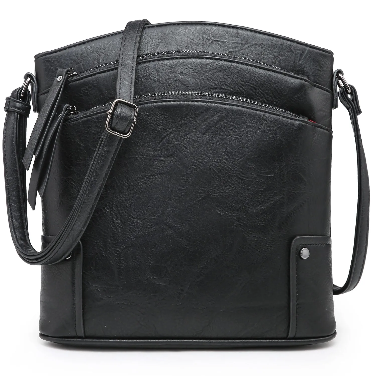 VONMAY Large Crossbody Bags for Women Triple Zip Pocket Cross Body Purses and Handbags