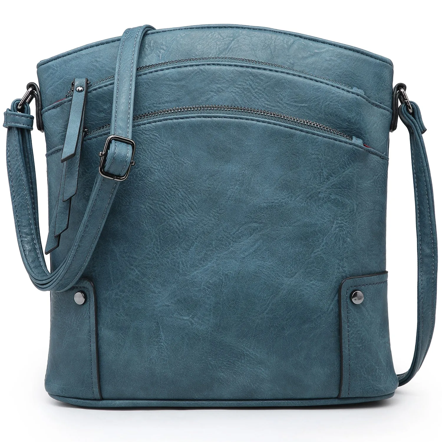VONMAY Large Crossbody Bags for Women Triple Zip Pocket Cross Body Purses and Handbags