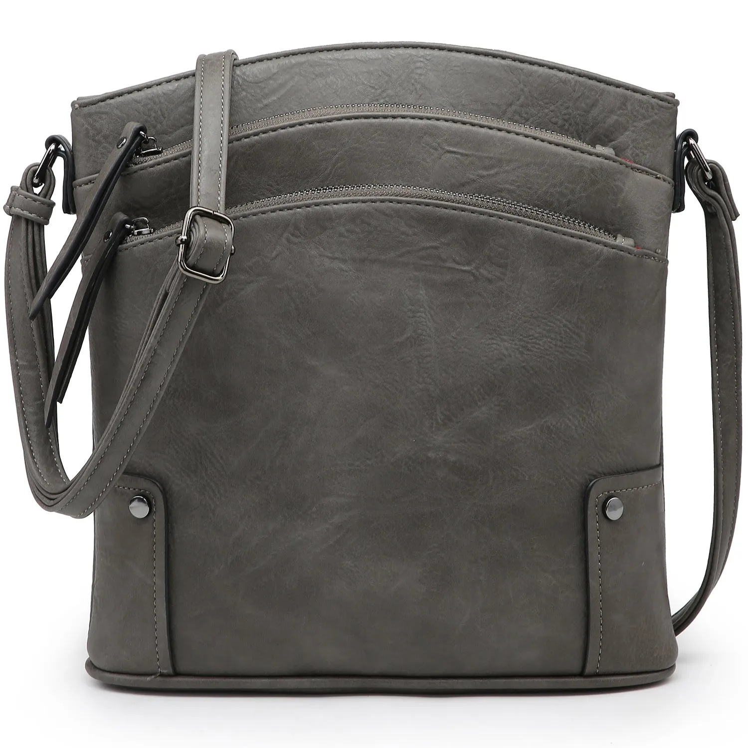 VONMAY Large Crossbody Bags for Women Triple Zip Pocket Cross Body Purses and Handbags