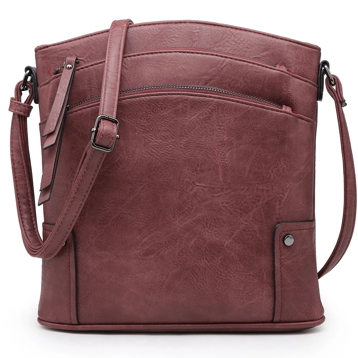 VONMAY Large Crossbody Bags for Women Triple Zip Pocket Cross Body Purses and Handbags