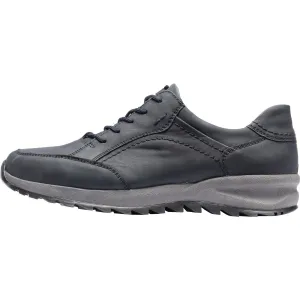 Waldlaufer 388001 158 195 - Helle Mens Wide Graphite Leather Arch Support Lace Up Shoes