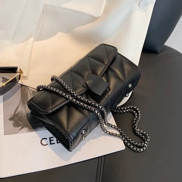Wholesale Black Synthetic Leather Shoulder Bag JDC-SD-JiaQ100