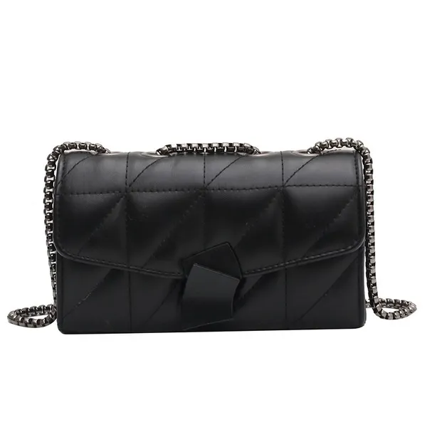 Wholesale Black Synthetic Leather Shoulder Bag JDC-SD-JiaQ100