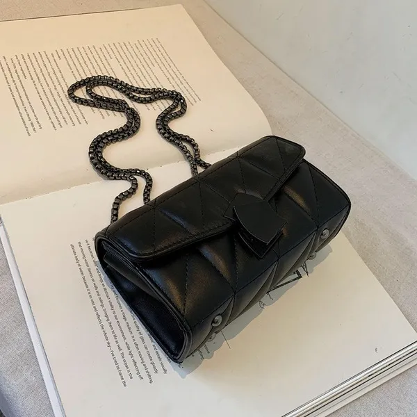 Wholesale Black Synthetic Leather Shoulder Bag JDC-SD-JiaQ100