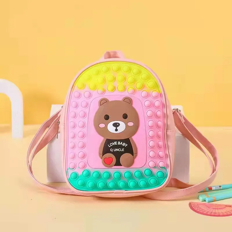 Wholesale children cartoon silicone backpack JDC-BP-Yah001