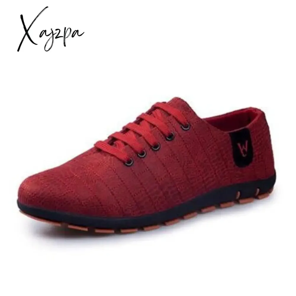 Xajzpa - Mens Shoes Casual Fashion Low Lace-up Walking Sneakers Flats Breathable Running Shoes Men Zapatillas Hombre