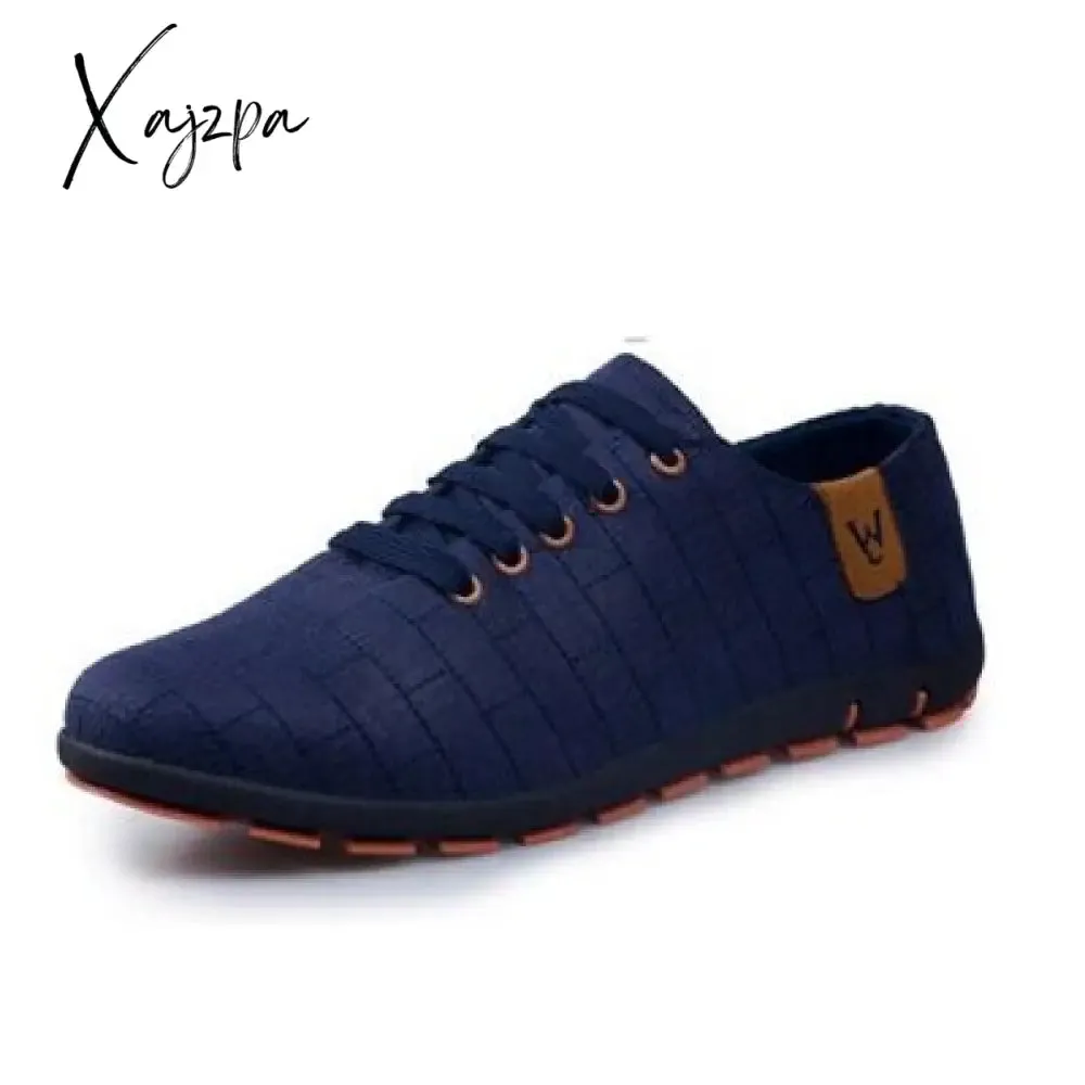 Xajzpa - Mens Shoes Casual Fashion Low Lace-up Walking Sneakers Flats Breathable Running Shoes Men Zapatillas Hombre