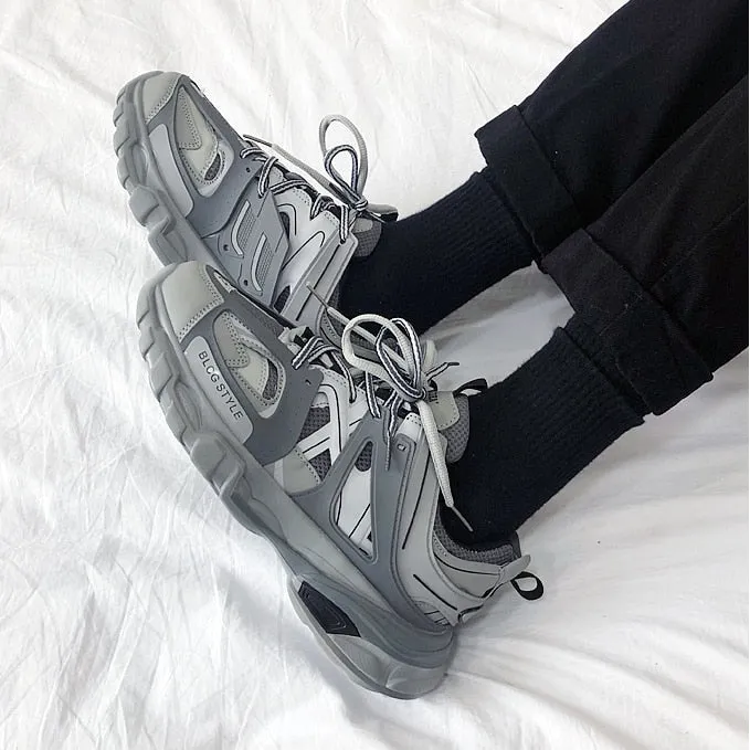 xiangtuibao Lovely Pink Chunky Sneakers Women  Thick Sole Girls Sport Shoes Bright Green Fashion Casual Dad Shoes Female Footwear